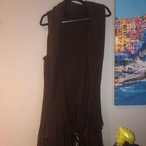 Free People Long Vest